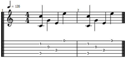 fingerstyle exercise